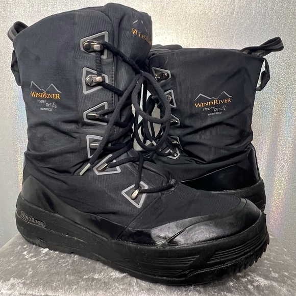 Windriver hyper dri waterproof boots winter black warm snow outdoors hunting main image 6